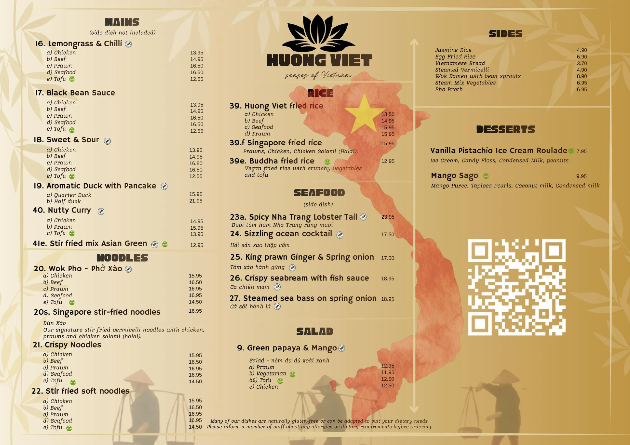 Huong Viet menu, page 2