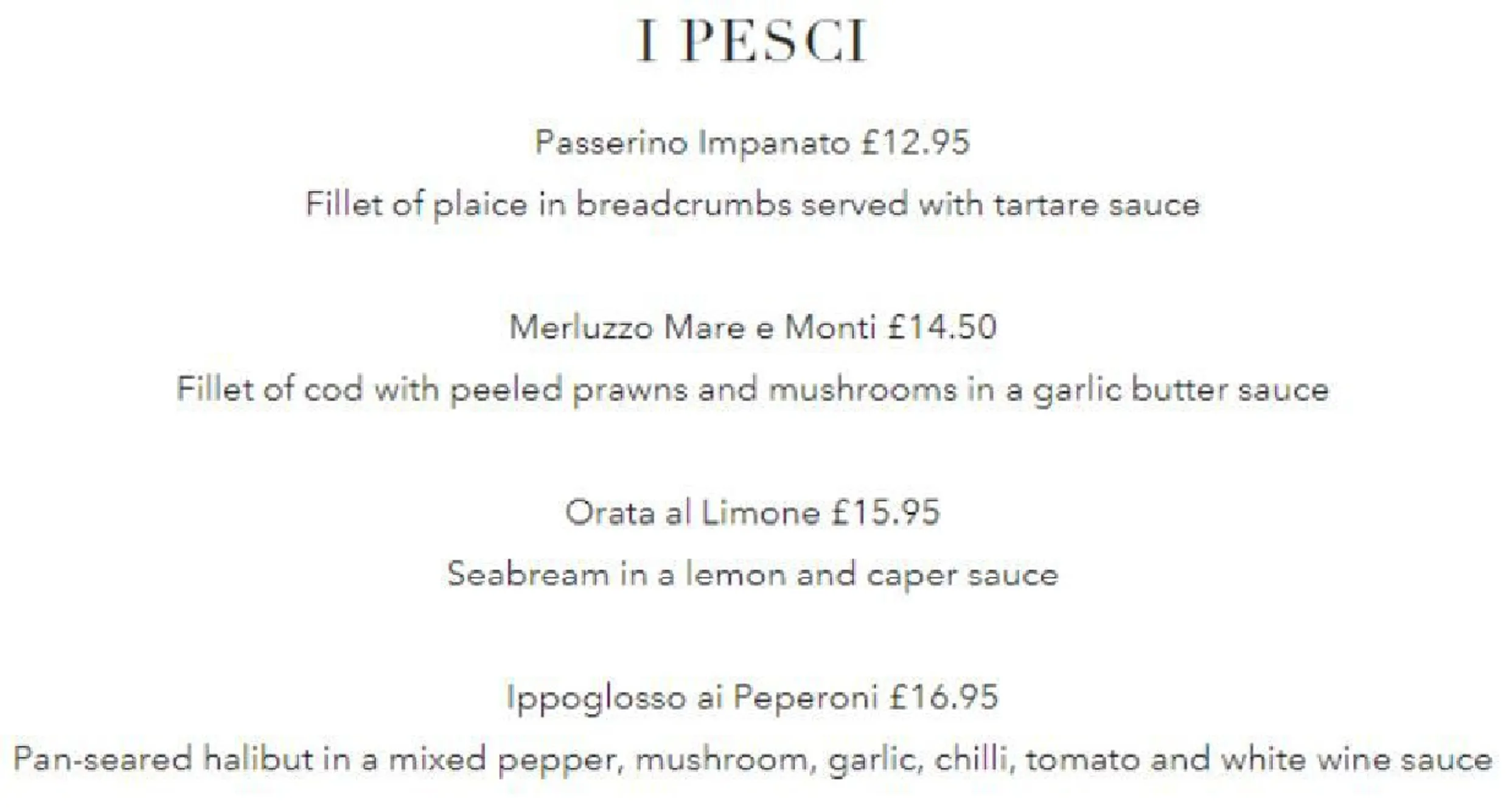 La Gaffe menu, page 6