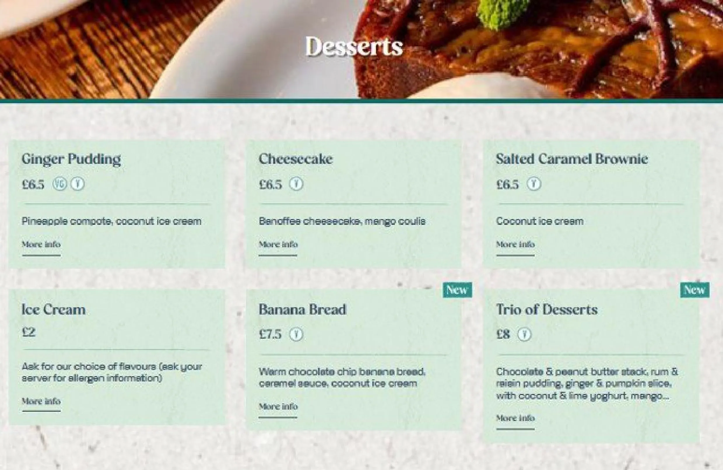 Turtle Bay menu, page 7