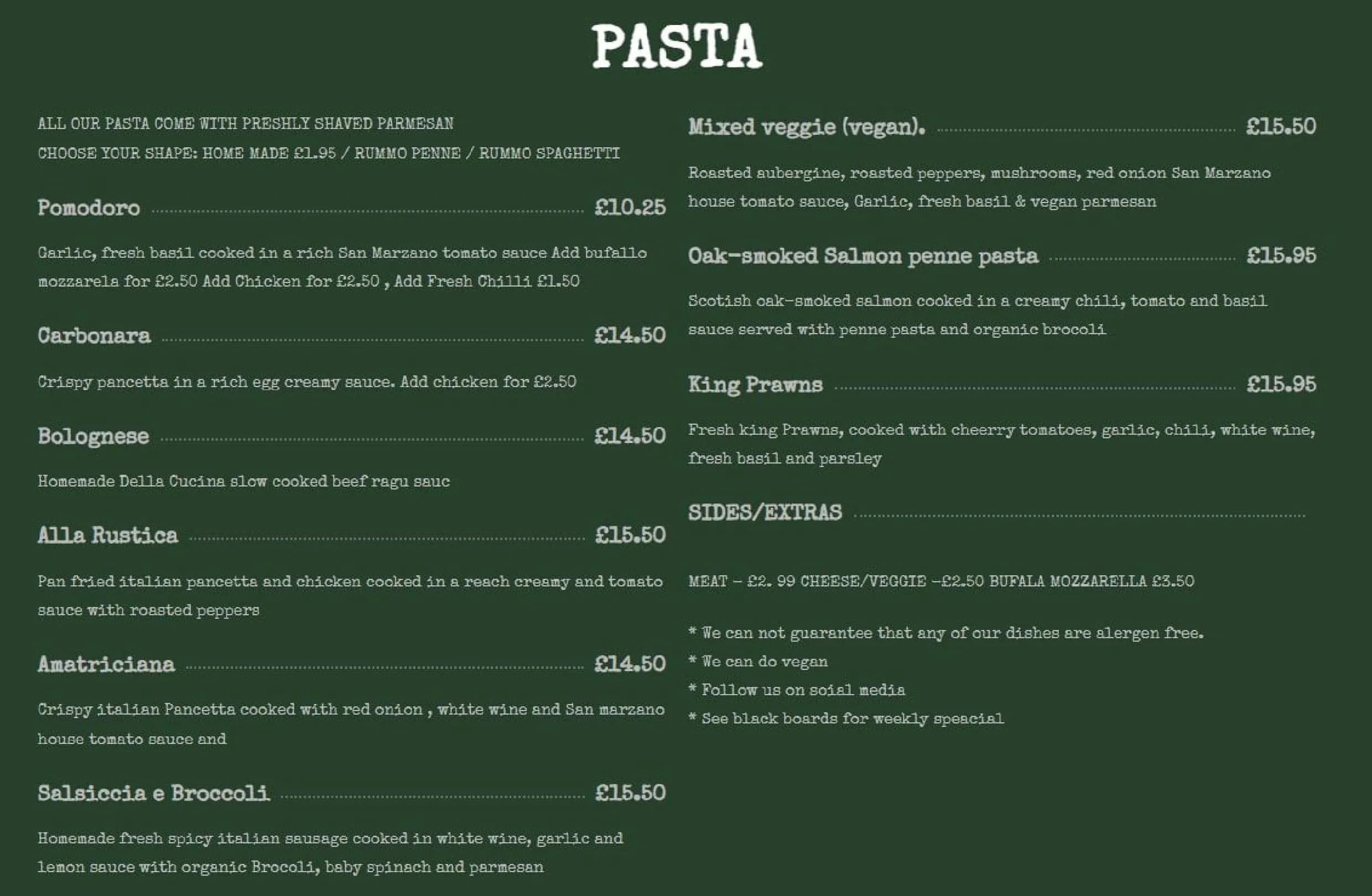 Piazza Della Cucina menu, page 3