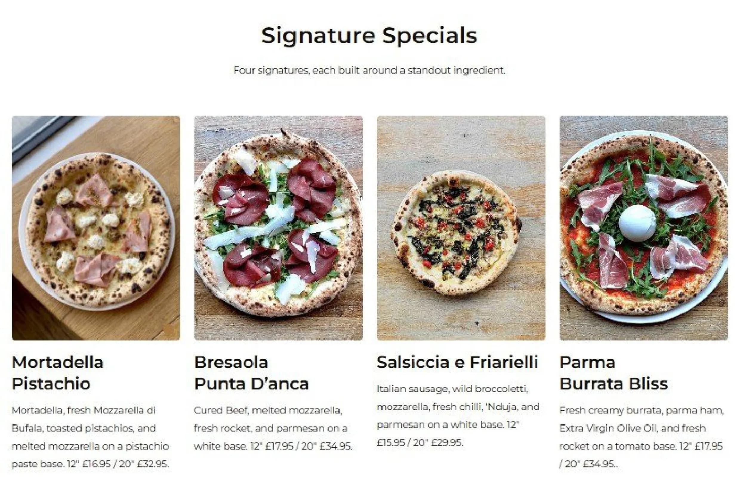 Zzetta Pizza menu, page 4