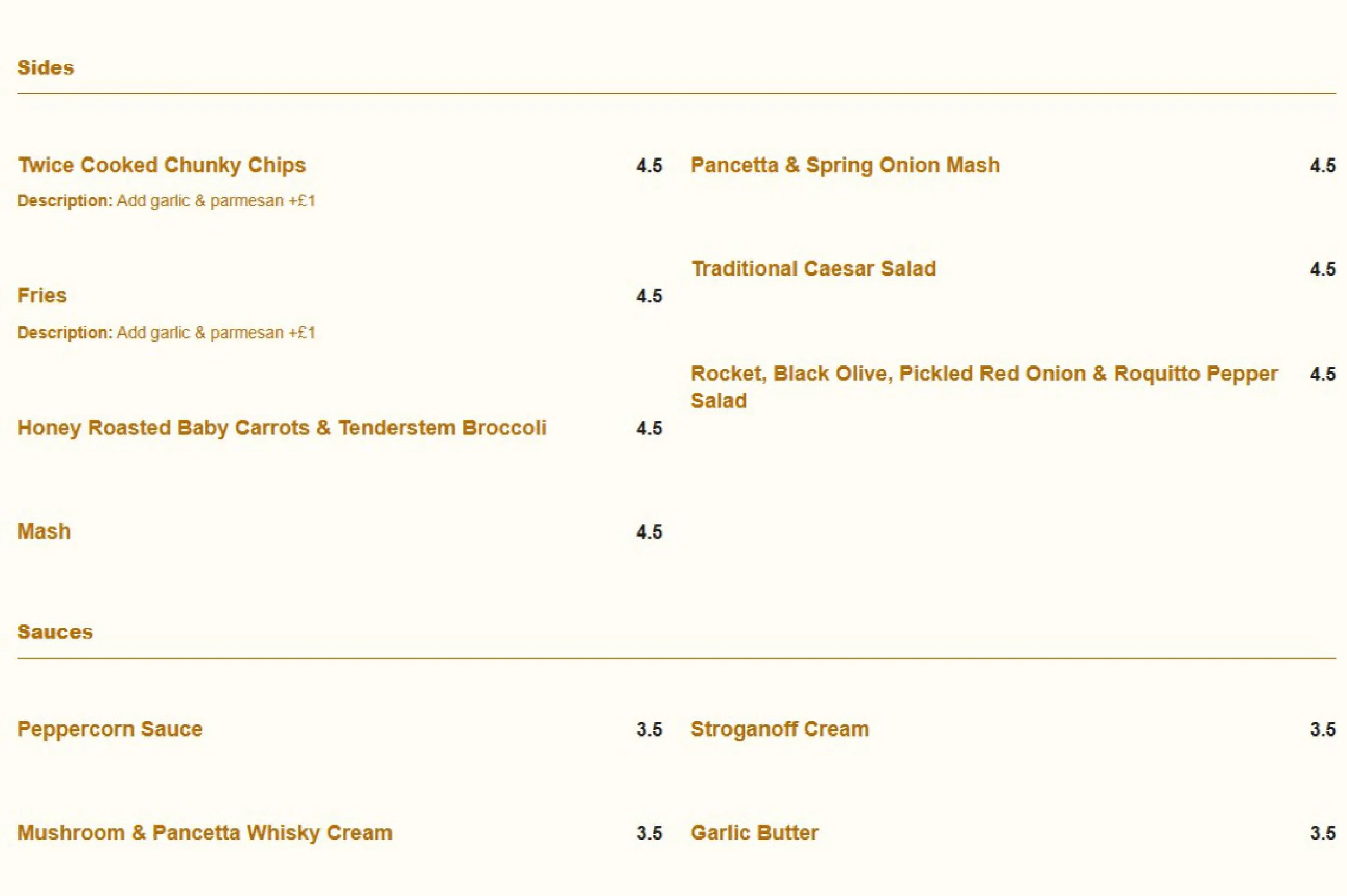 House Belfast menu, page 7