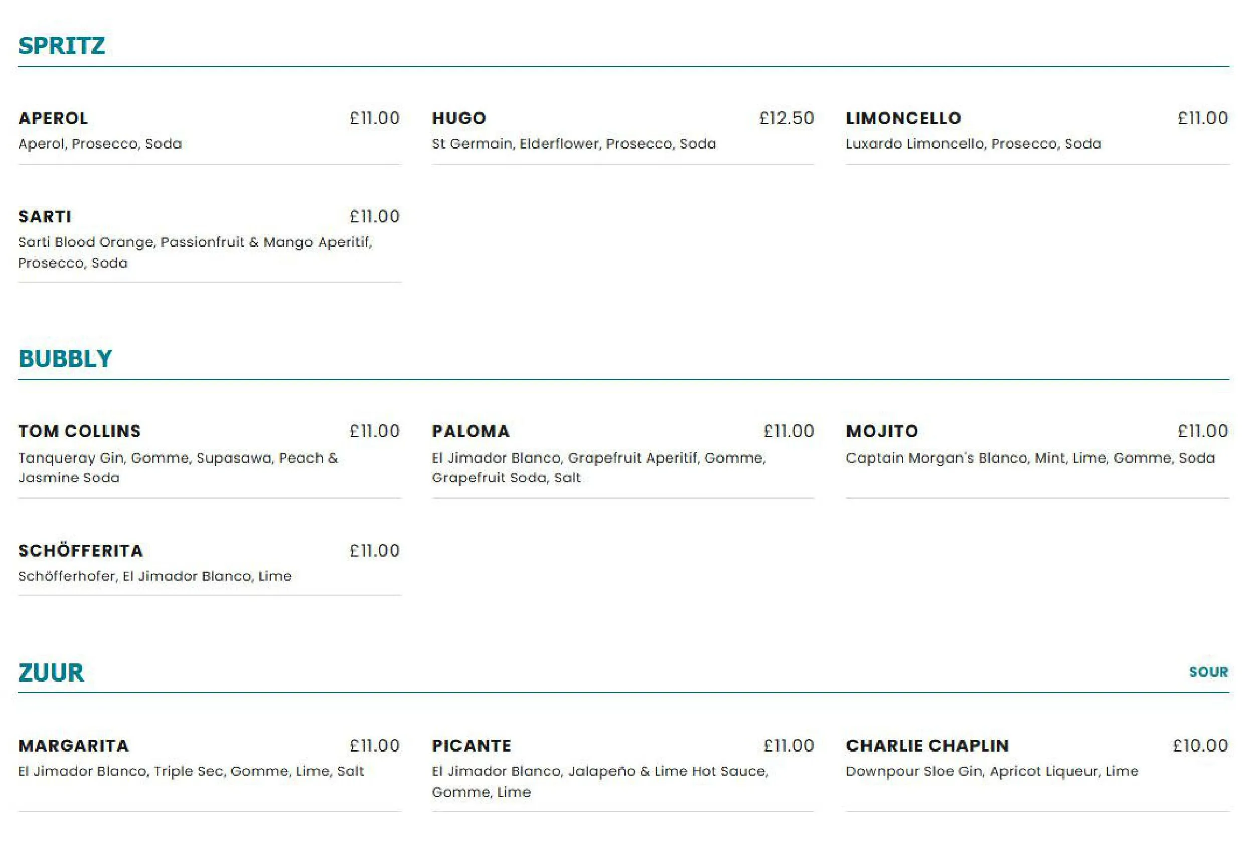 Brel menu, page 8