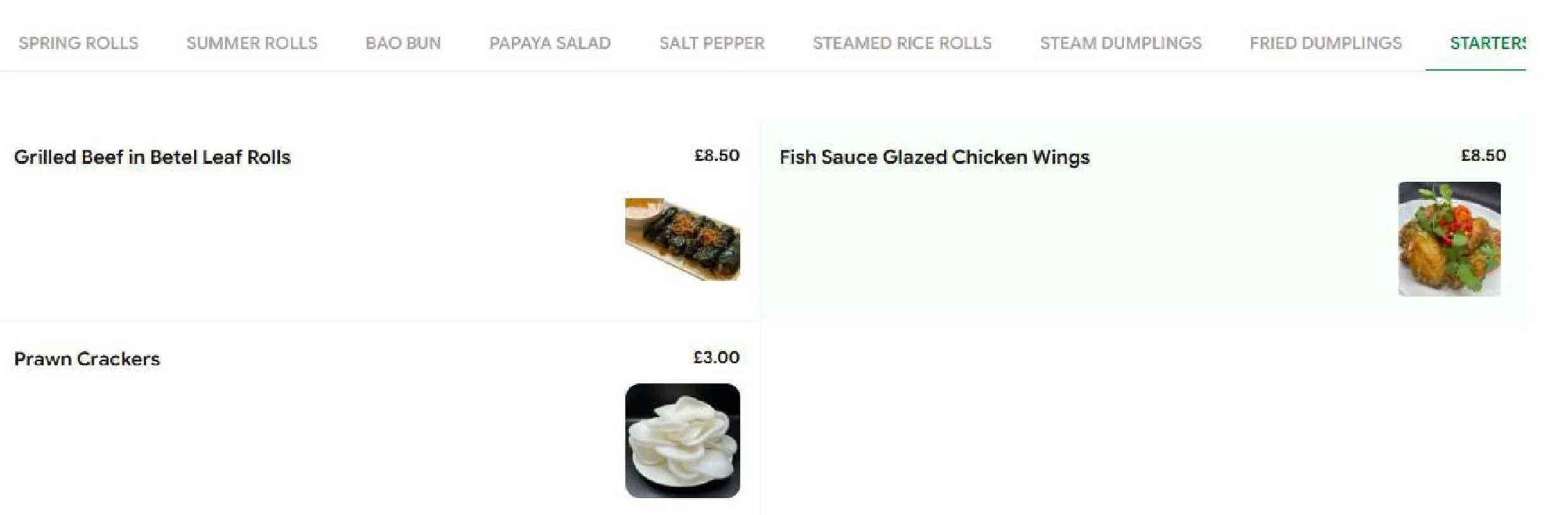 Viet Caphe menu, page 9