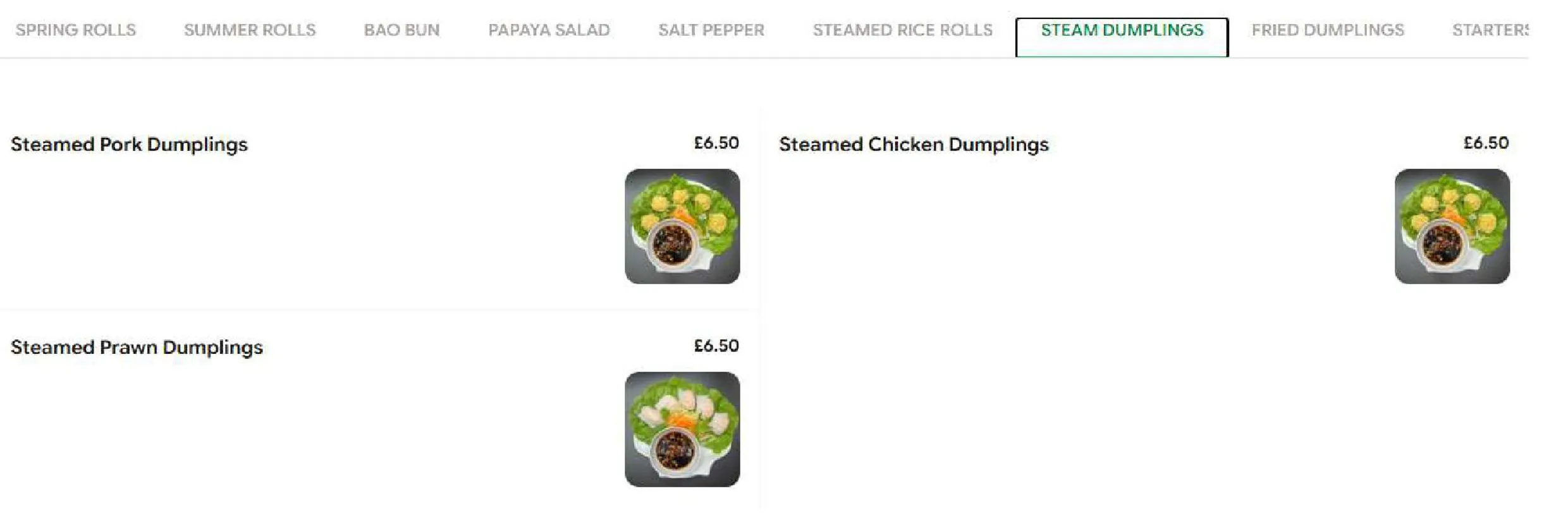 Viet Caphe menu, page 7