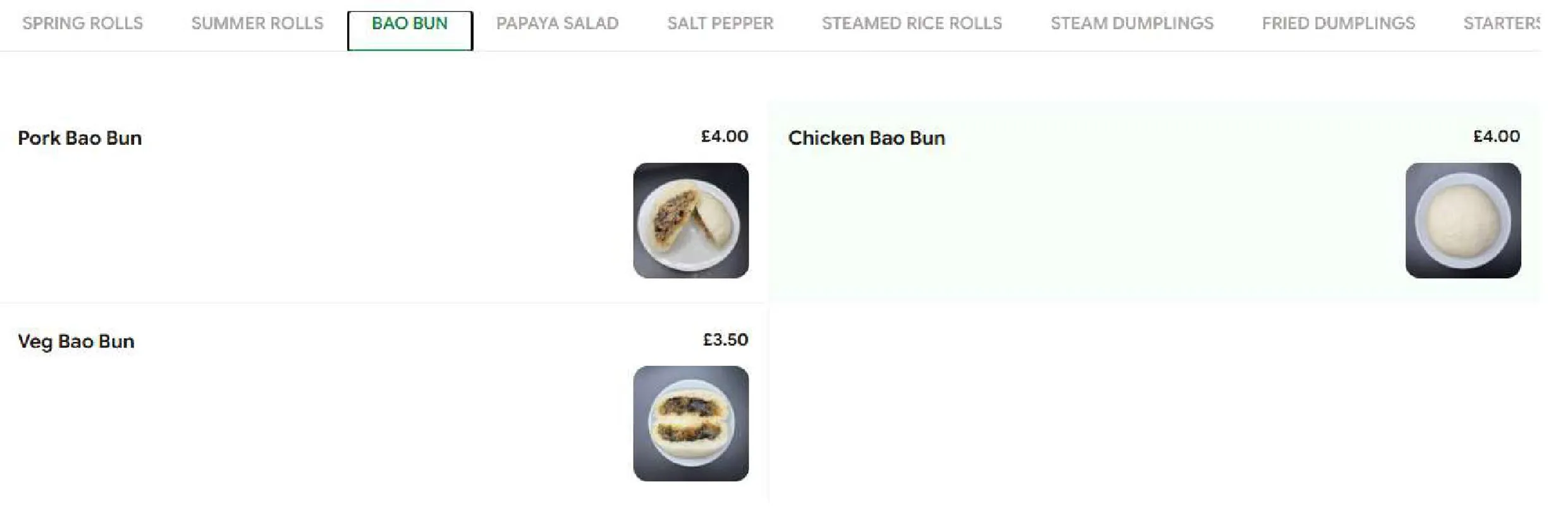 Viet Caphe menu, page 3