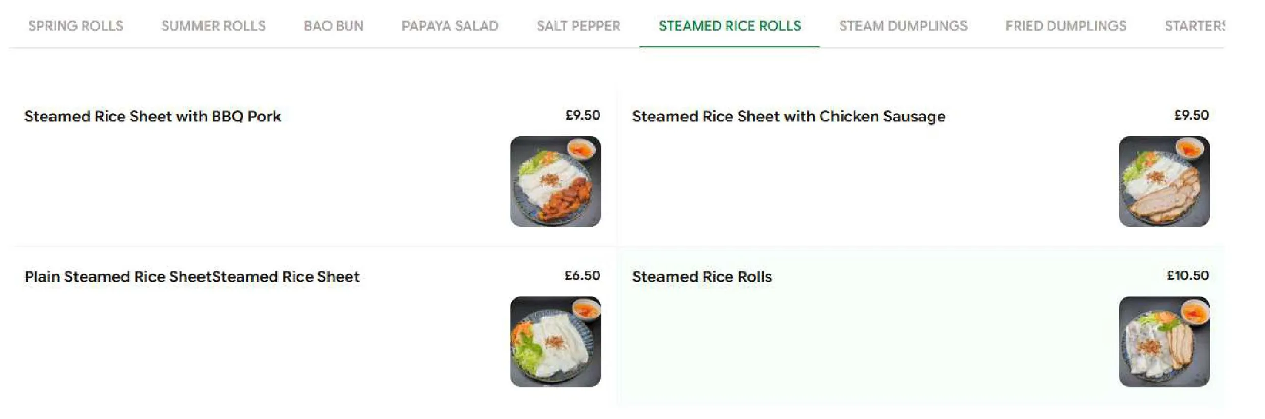 Viet Caphe menu, page 6