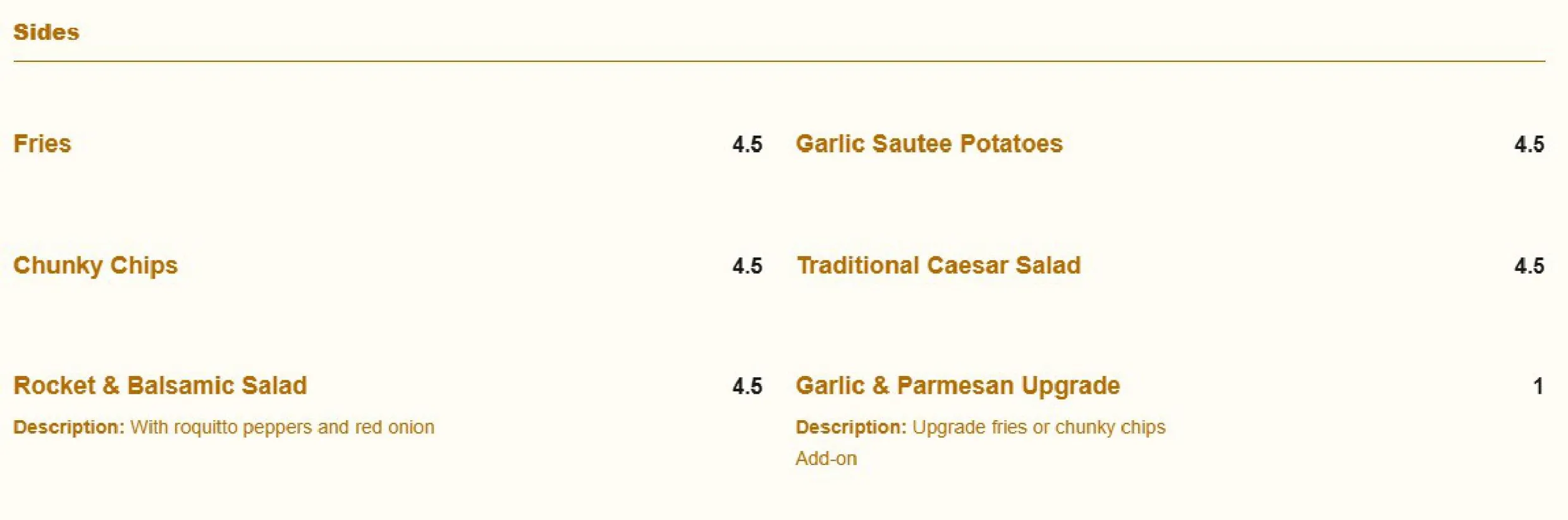 House Belfast menu, page 3