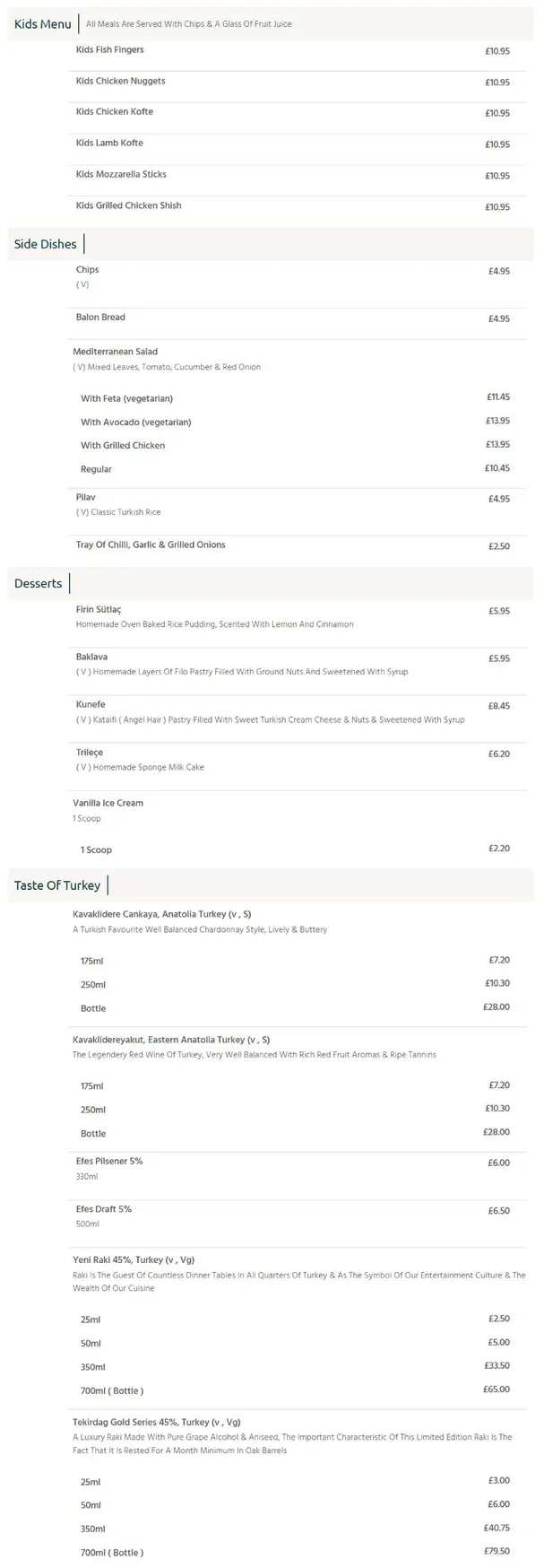 Eda Turkish Restaurant menu, page 4
