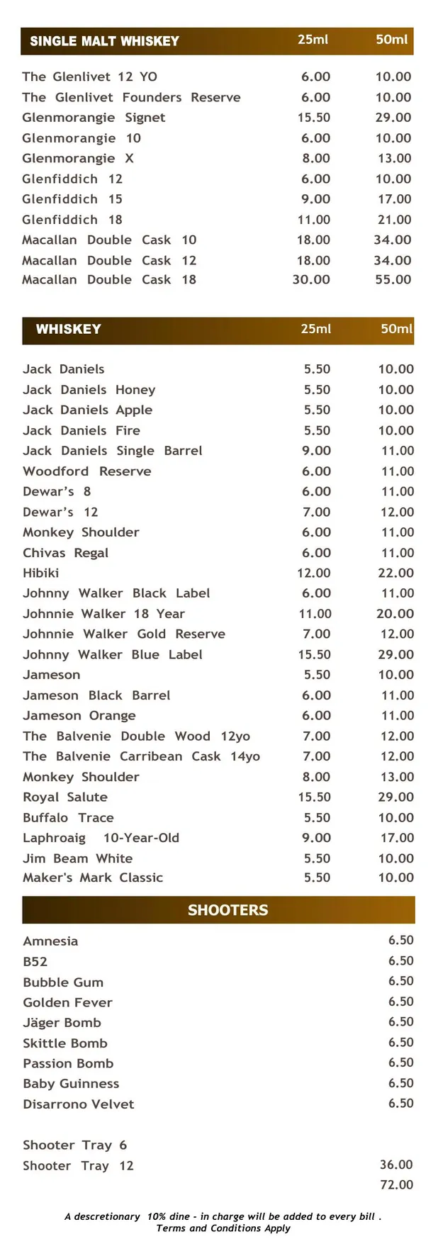 Namour Hounslow menu, page 14
