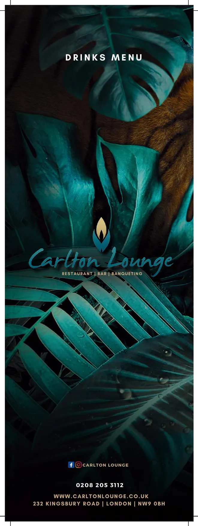 Carlton Lounge menu, page 9