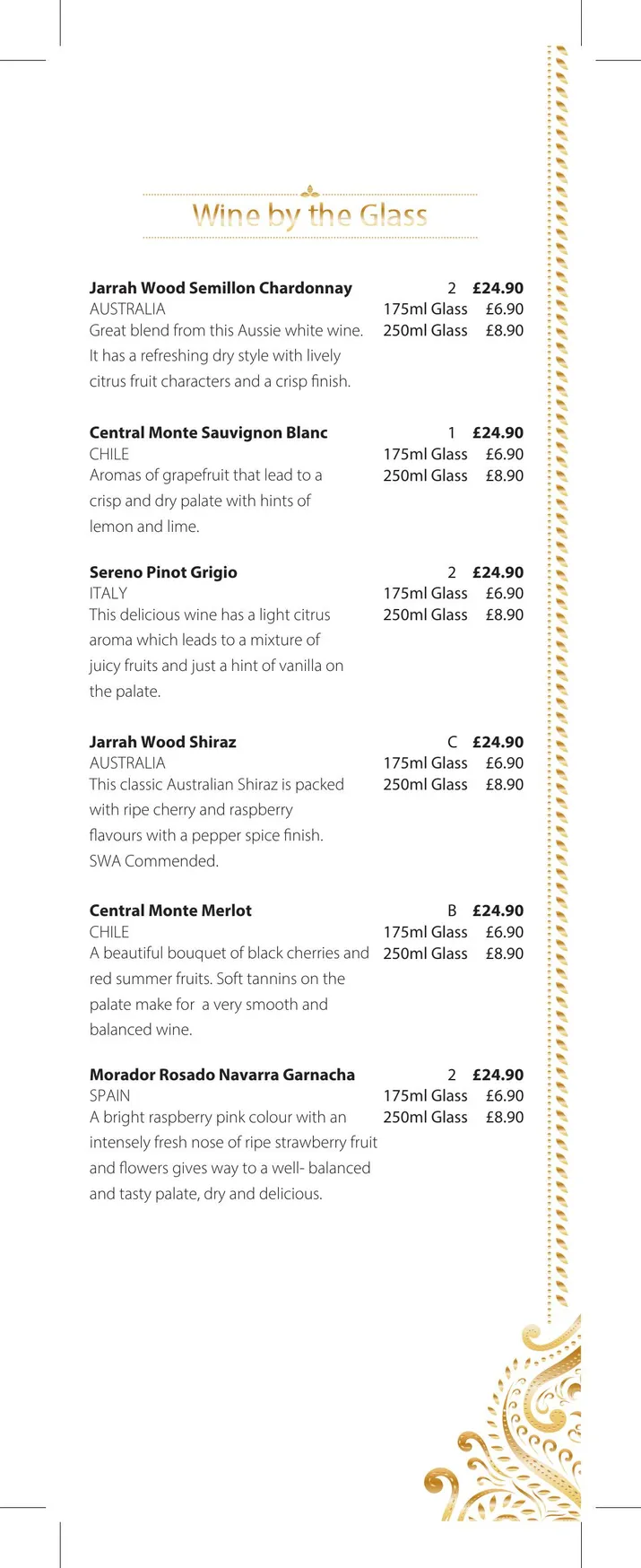Sangam Heald Green menu, page 7