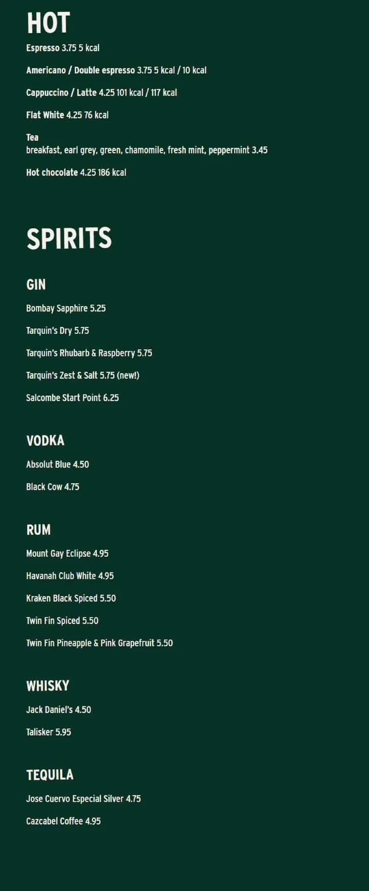 The Stable menu, page 6