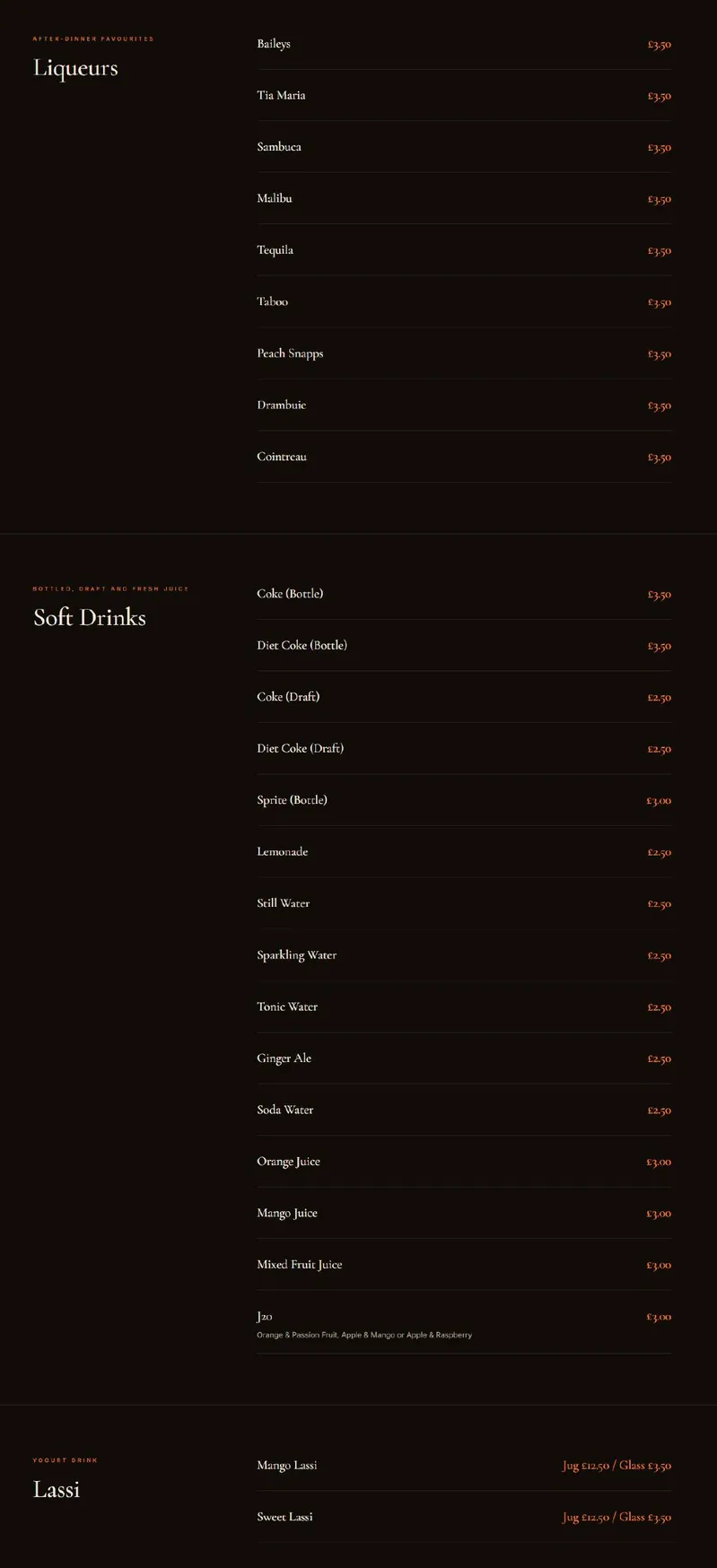 Punjab Tandoori Restaurant menu, page 9