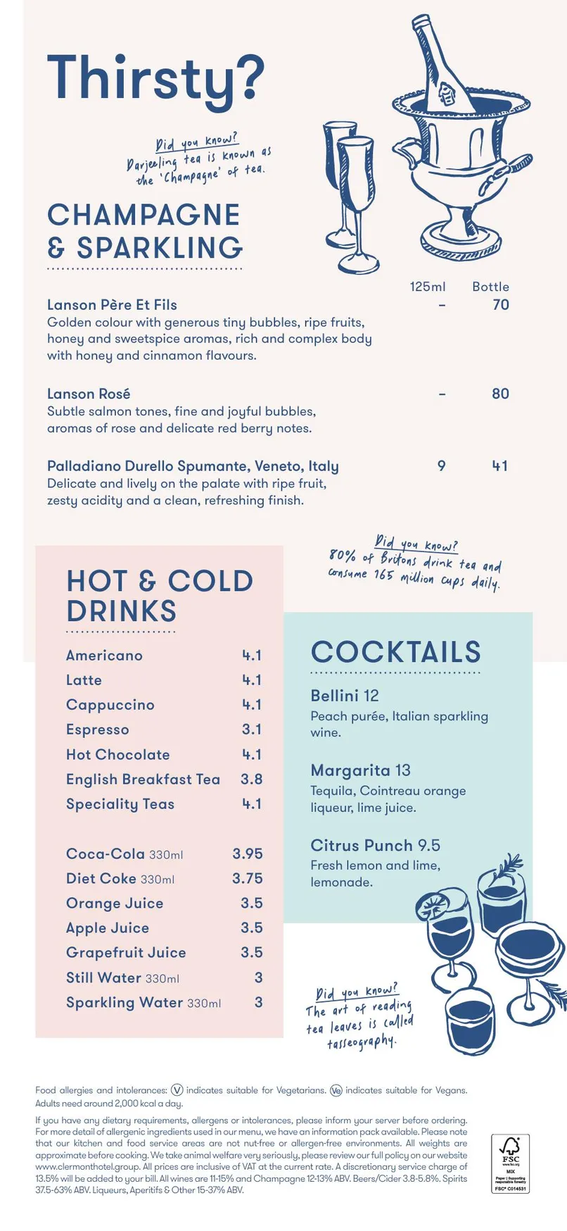 Thistle menu, page 2