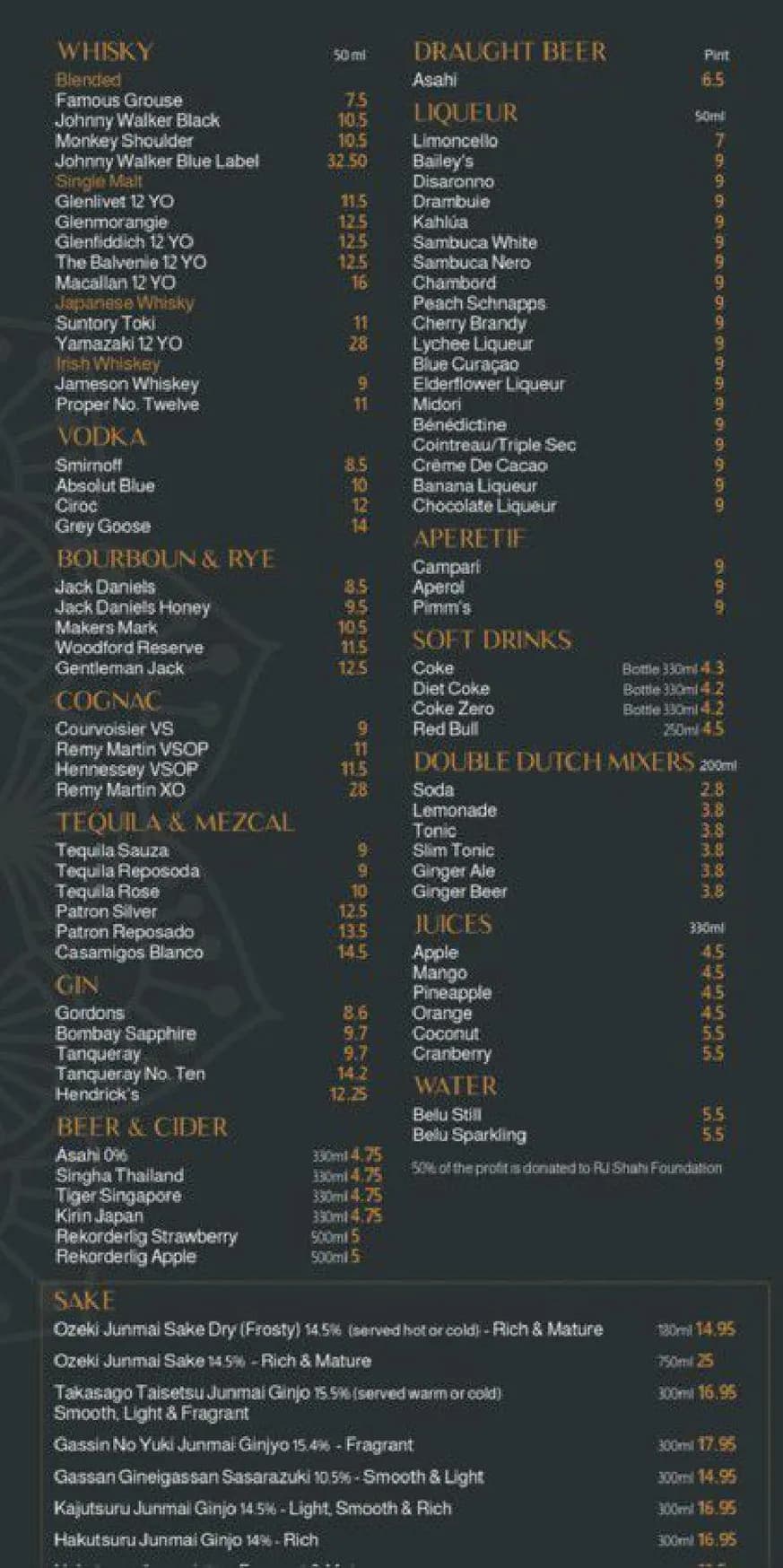 Jatra Restaurant menu, page 5