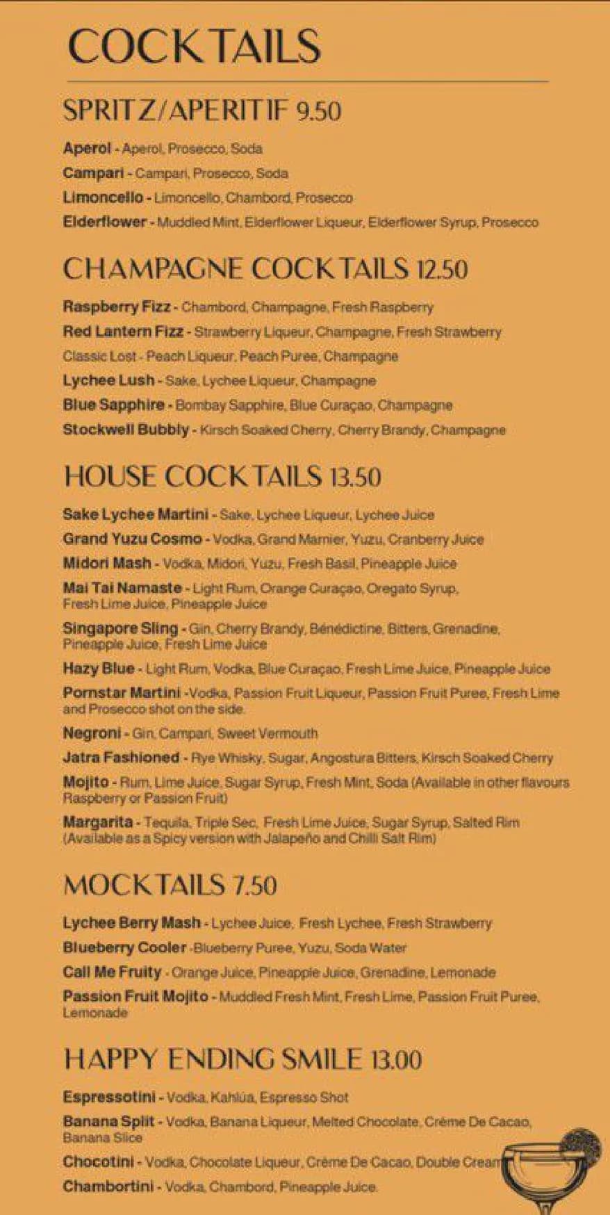 Jatra Restaurant menu, page 4
