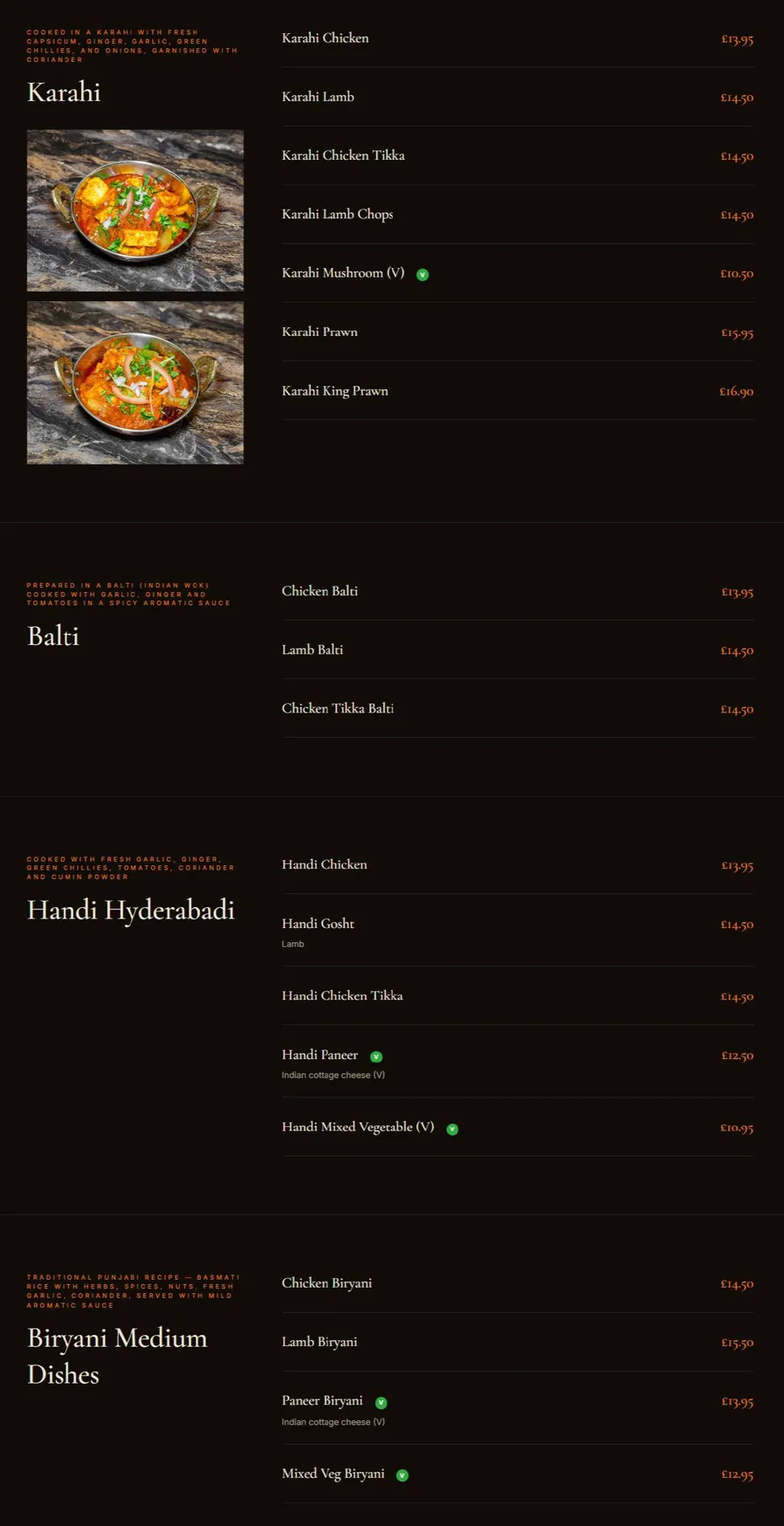 Punjab Tandoori Restaurant menu, page 5