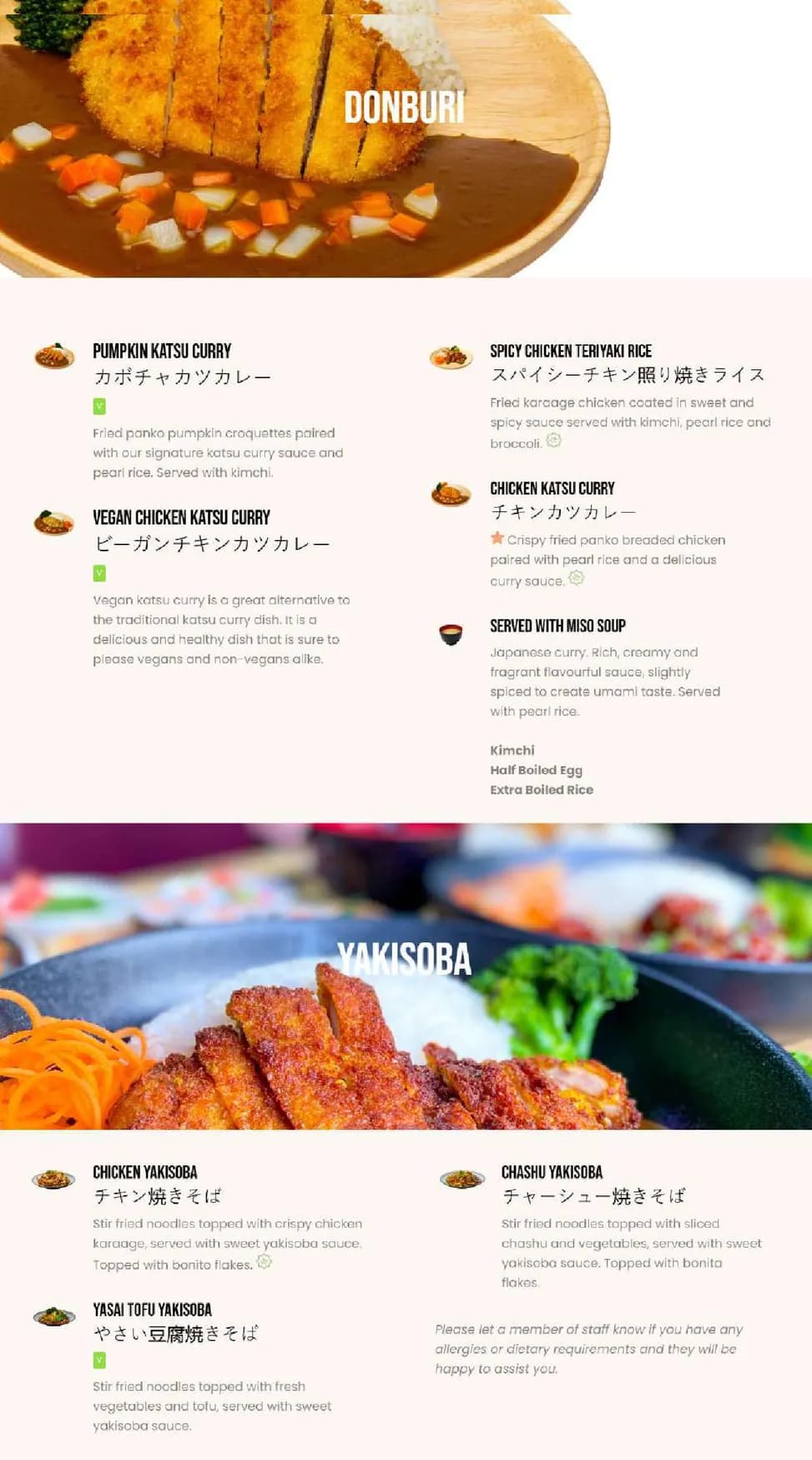 Maki & Ramen Soho menu, page 3