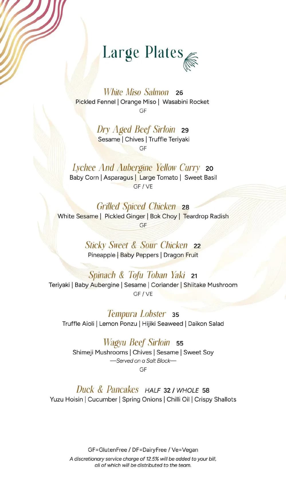 Nōshi menu, page 6