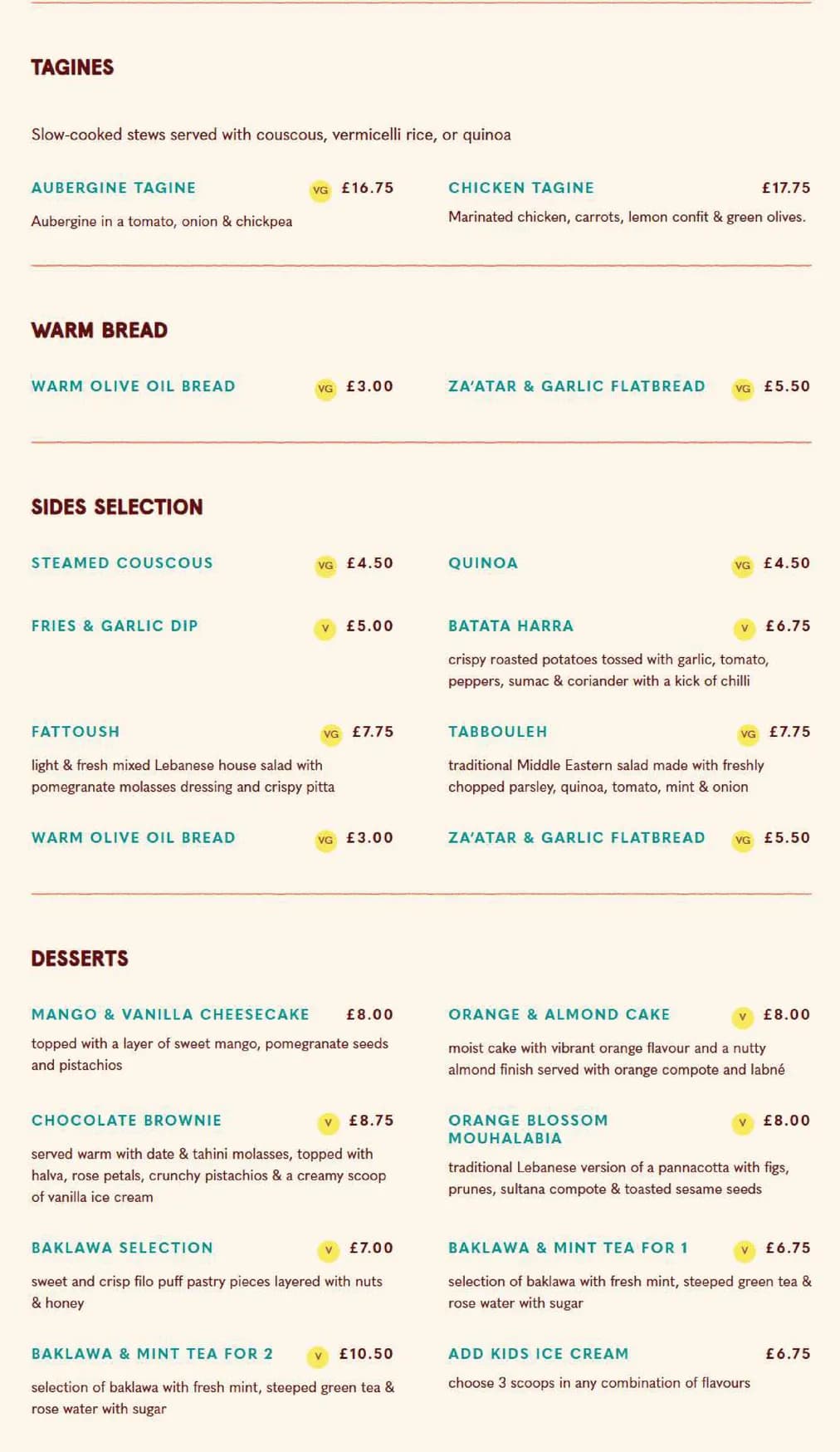 Comptoir Libanais menu, page 3