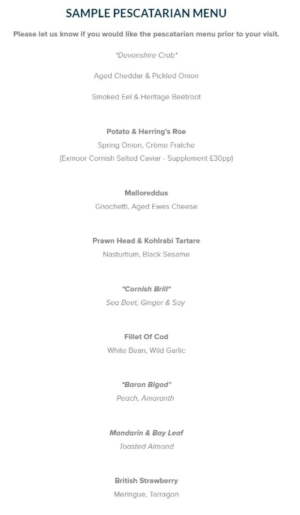 Harborne Kitchen menu, page 4