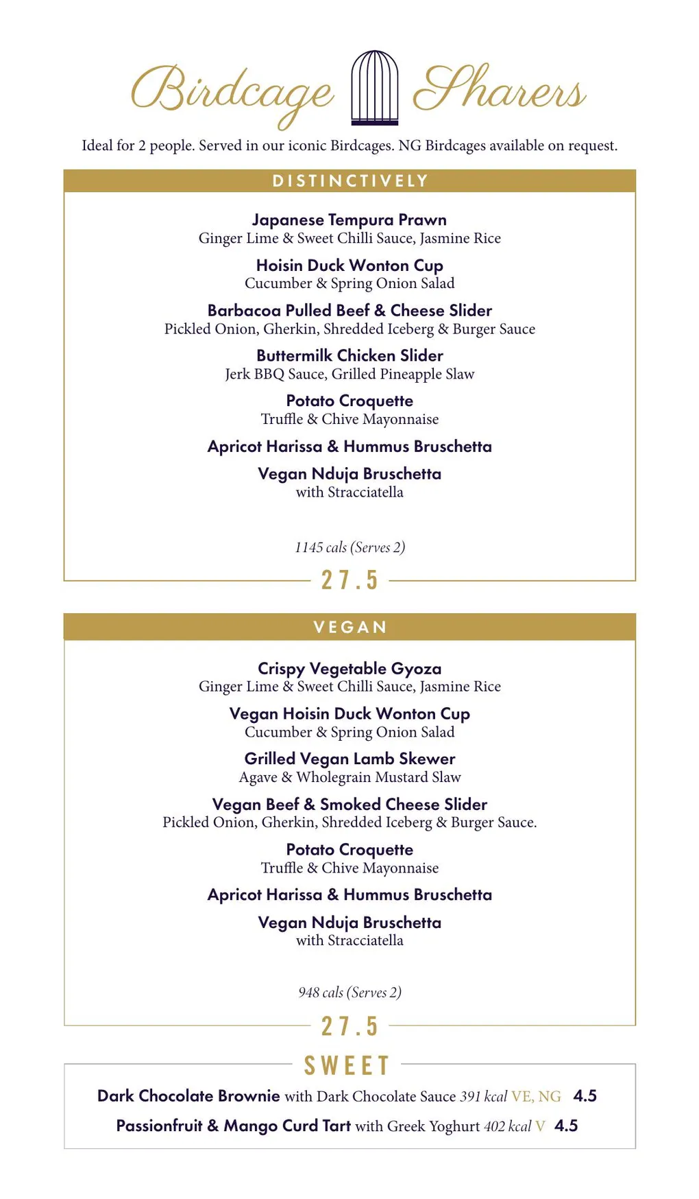 Dirty Martini menu, page 16