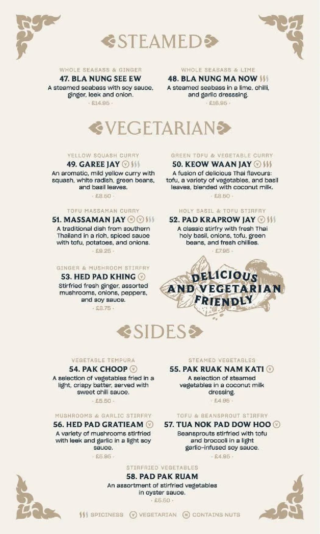 Praya Thai menu, page 7