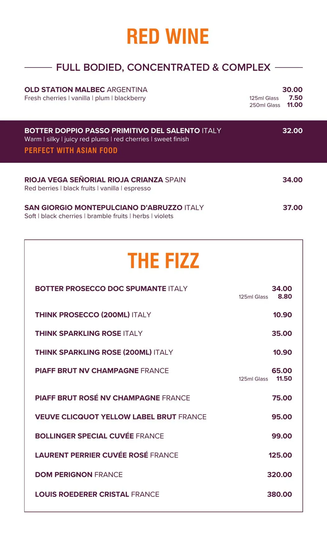 Matou Pan Asian Restaurant menu, page 8