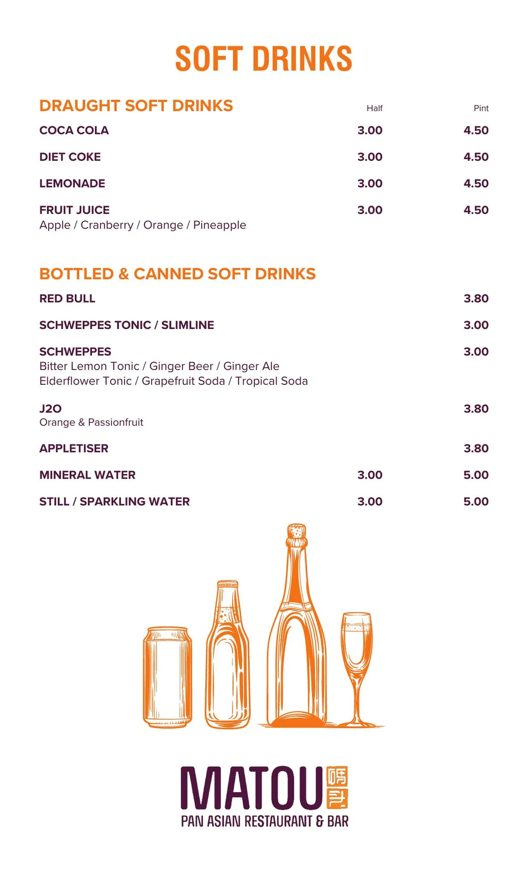 Matou Pan Asian Restaurant menu, page 15
