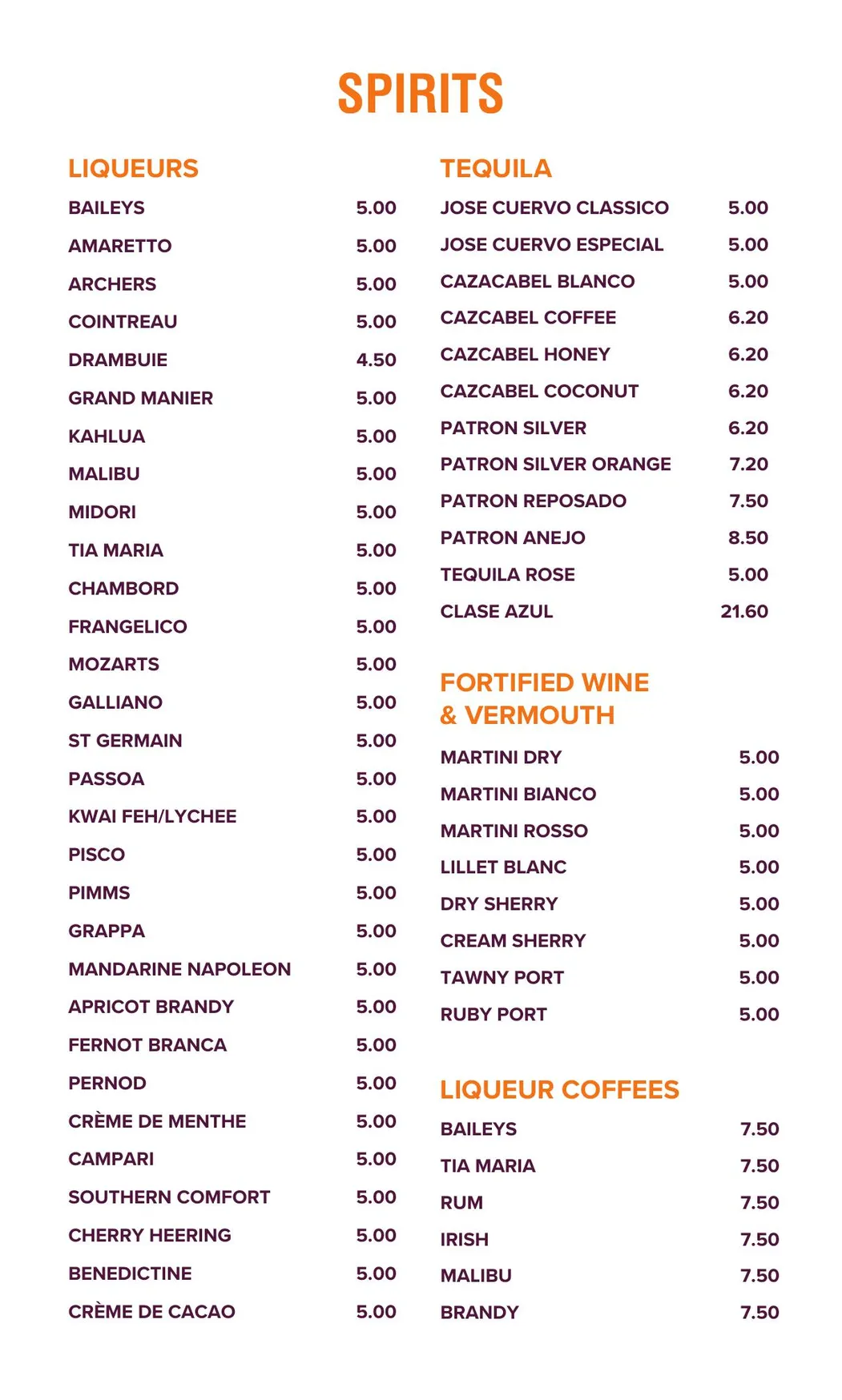 Matou Pan Asian Restaurant menu, page 14