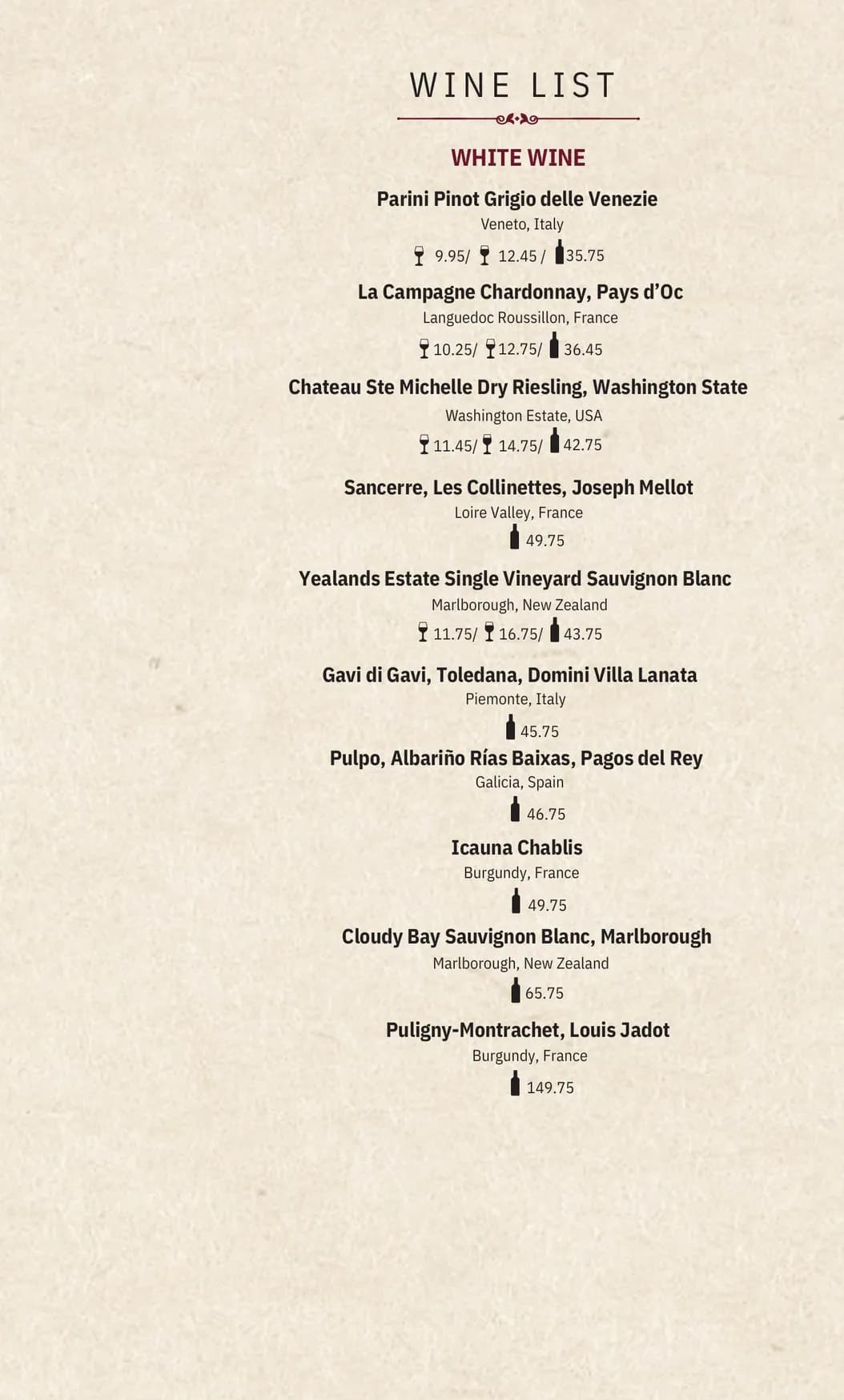 Asha's menu, page 13