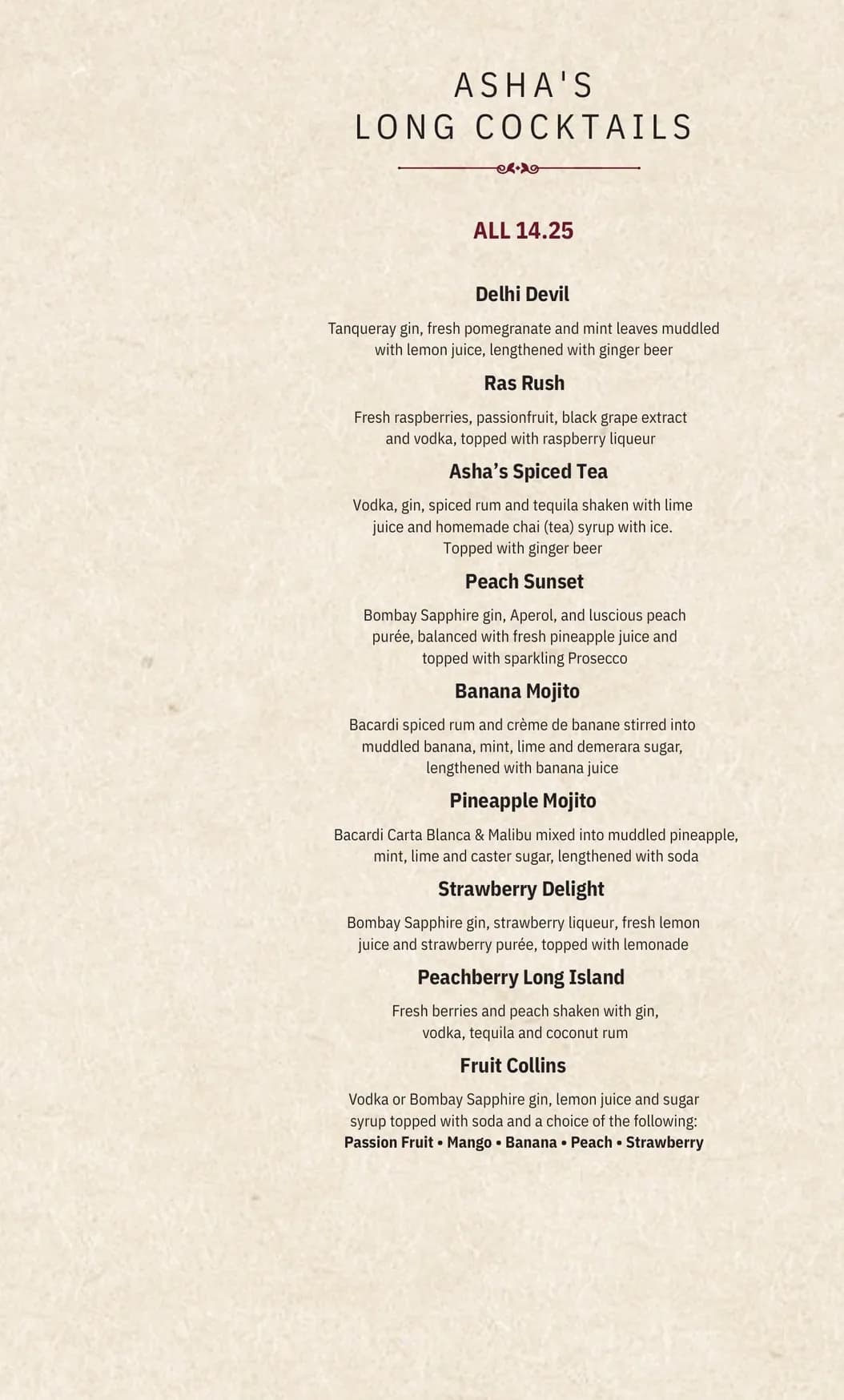 Asha's menu, page 21
