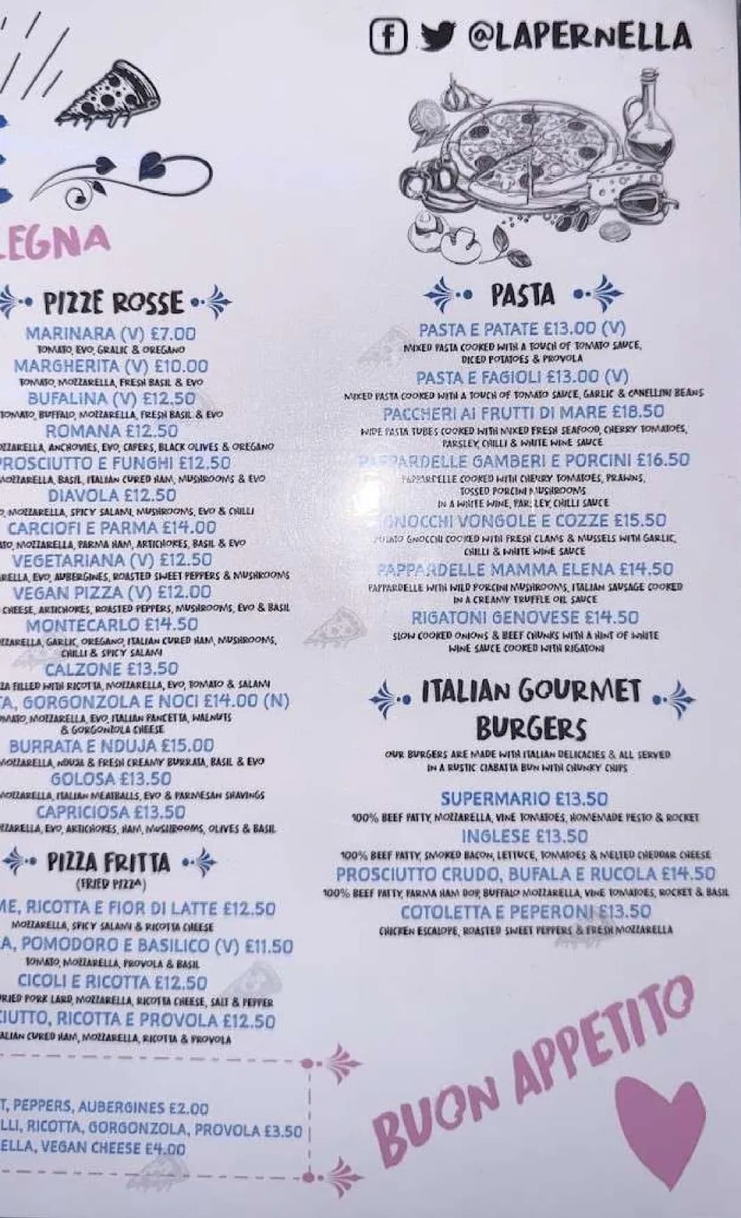 La Pernella menu, page 3