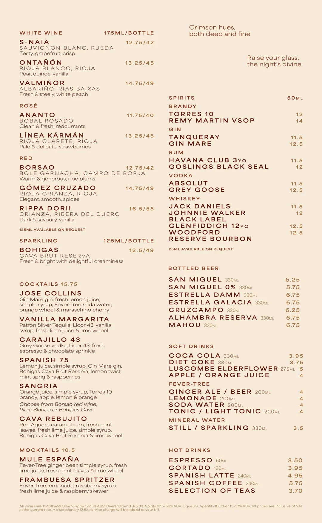 Lírica menu, page 4
