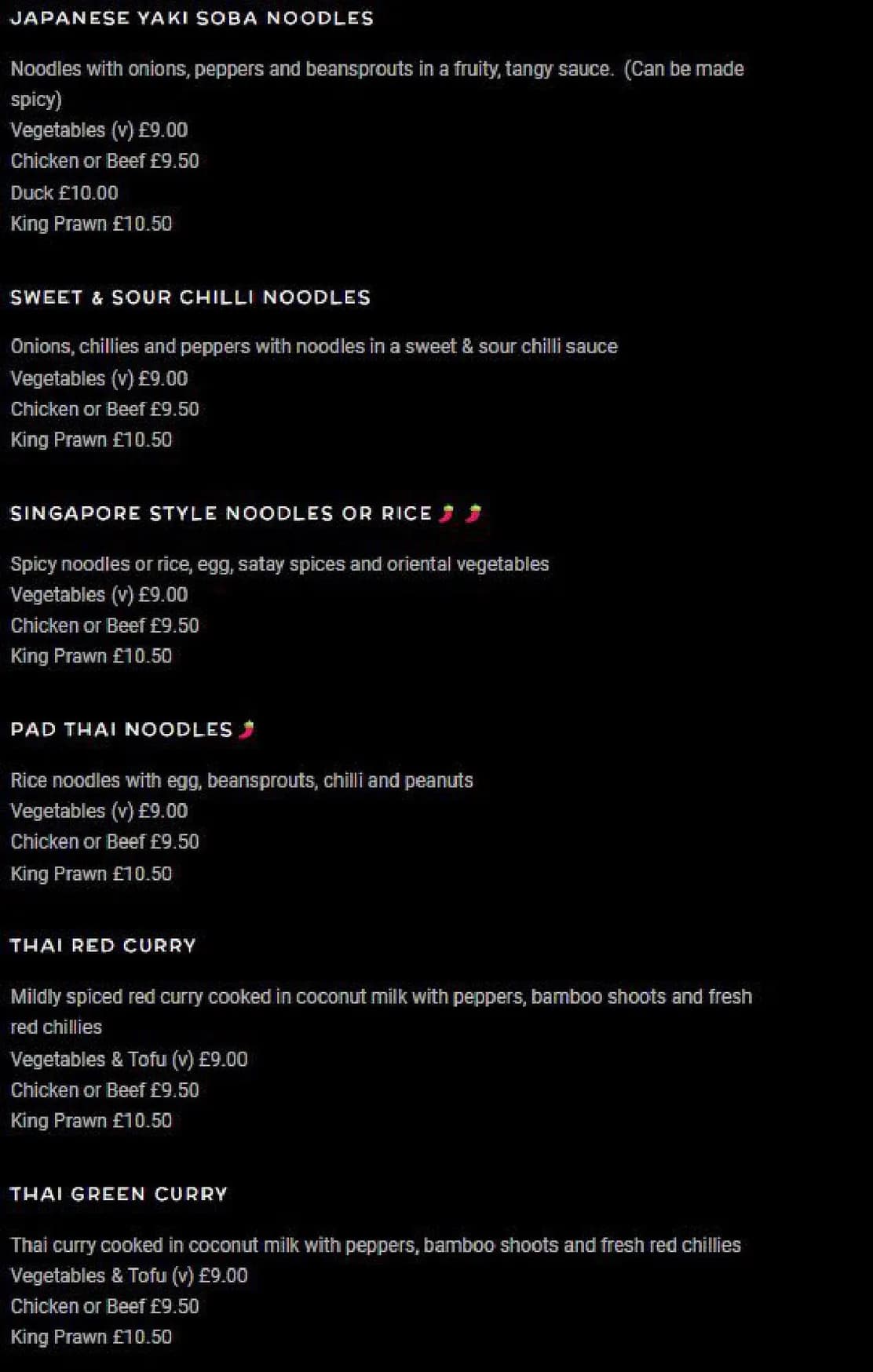 Juici Sushi menu, page 8