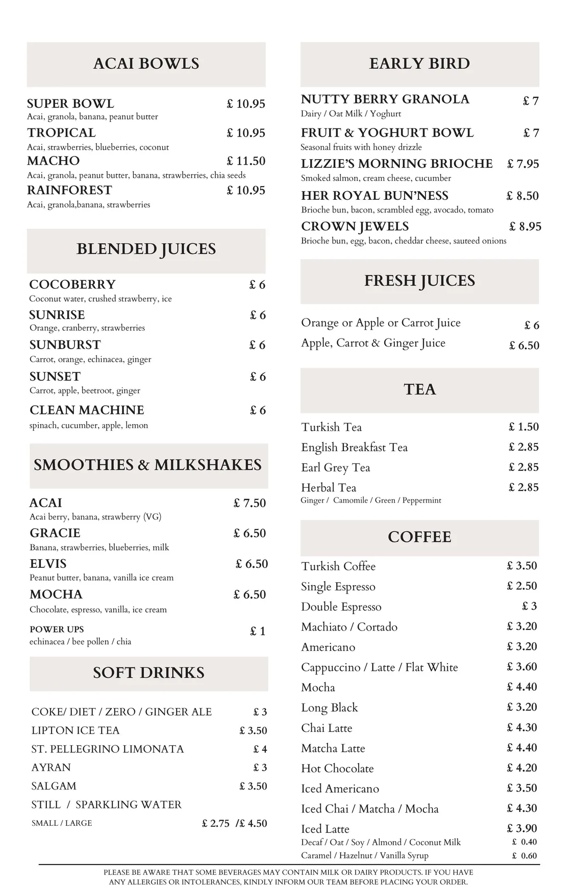 Hatch Meyhane menu, page 4