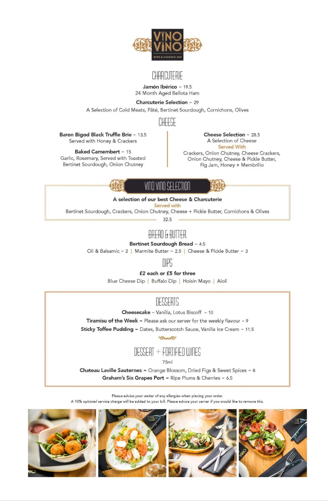 Vino Vino menu, page 2
