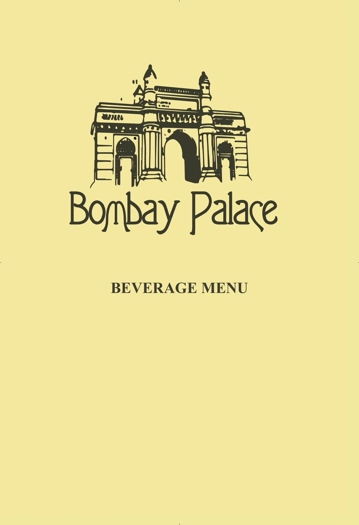 Bombay Palace menu, page 13