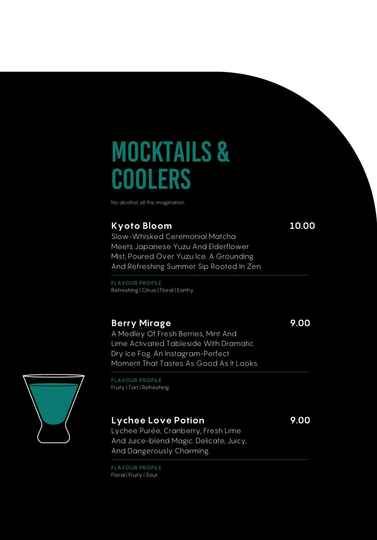 Bonzai London menu, page 33