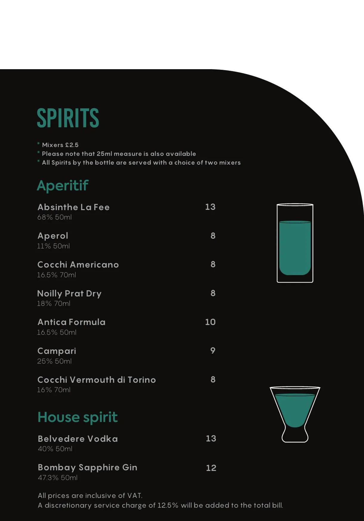 Bonzai London menu, page 7