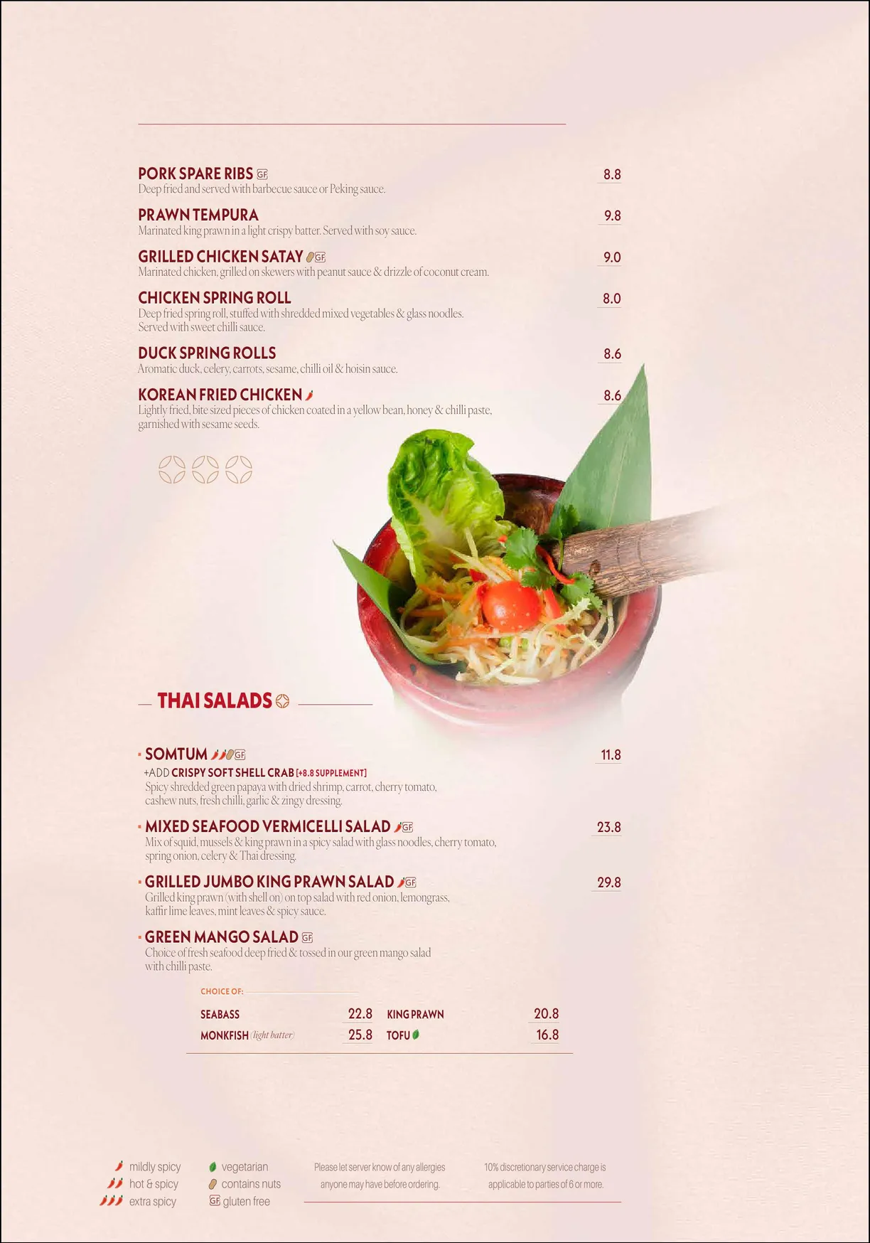 Mekong Thai menu, page 6