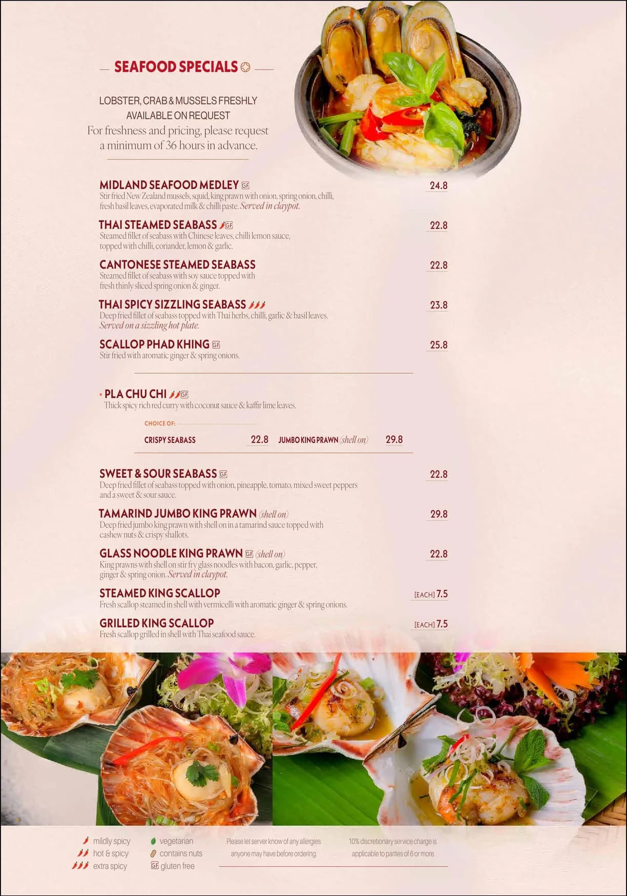 Mekong Thai menu, page 8