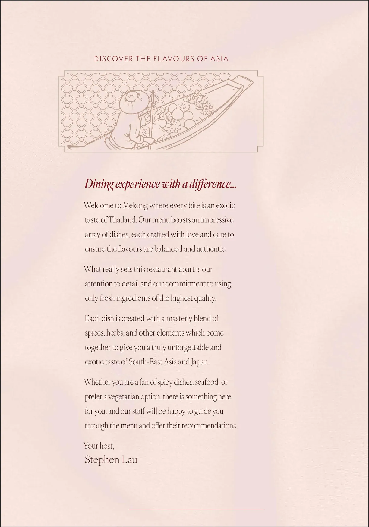 Mekong Thai menu, page 2