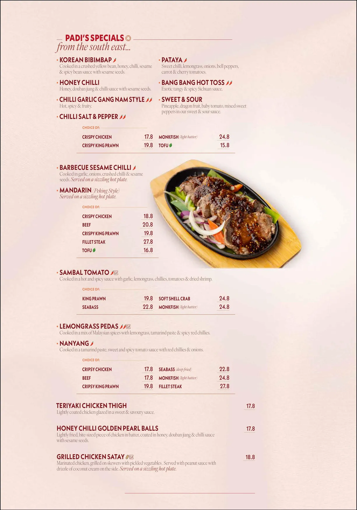 Mekong Thai menu, page 10