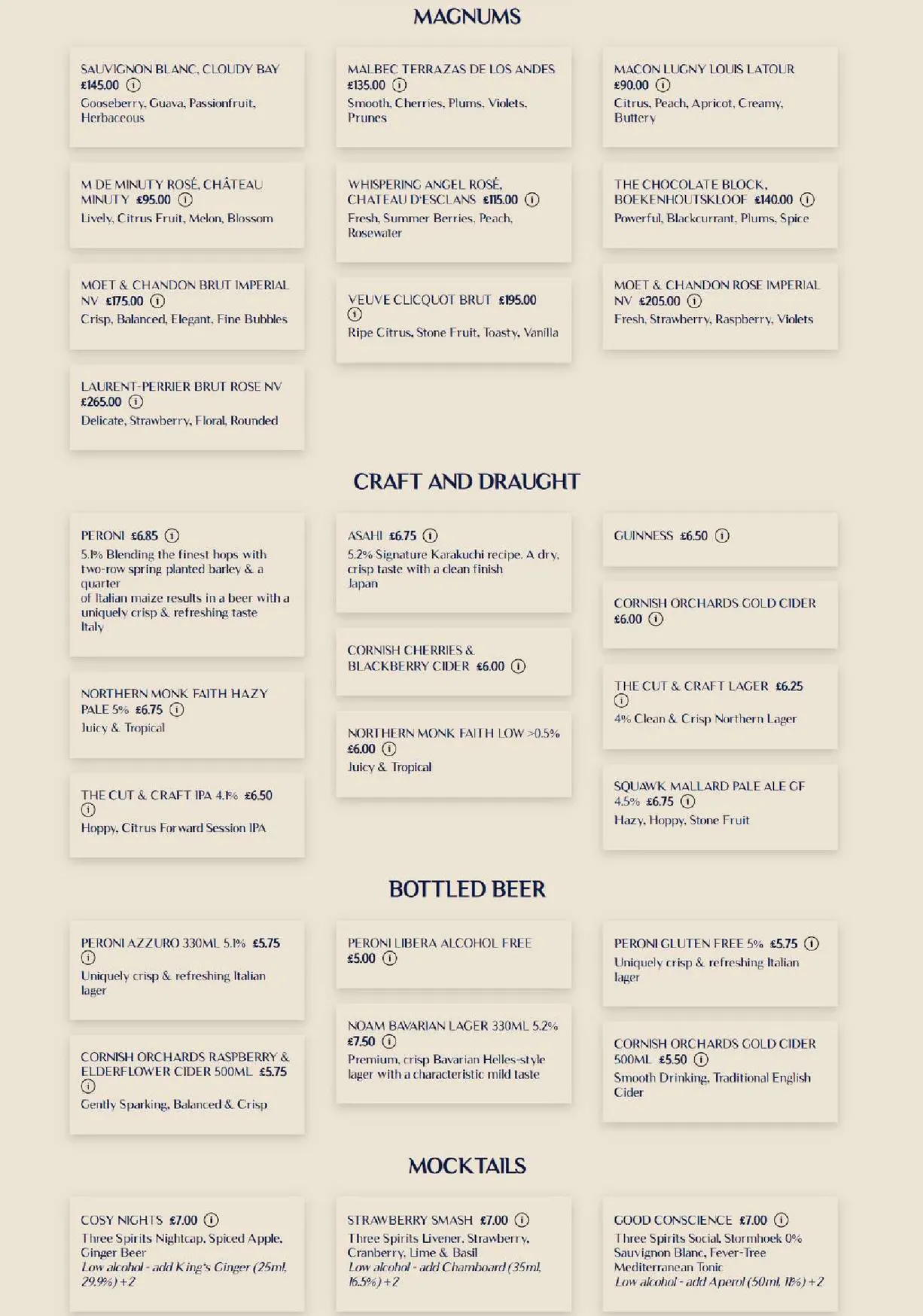 The Cut & Craft menu, page 8