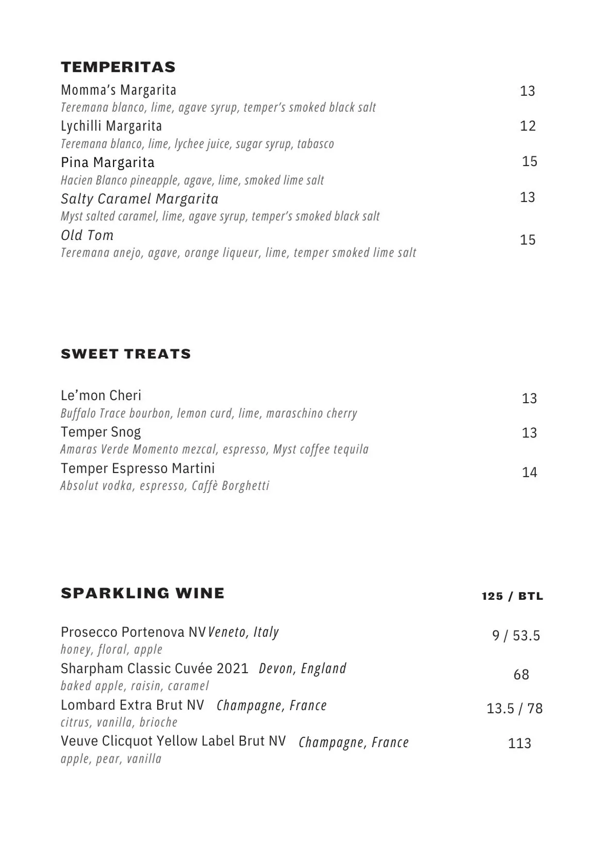 temper menu, page 5