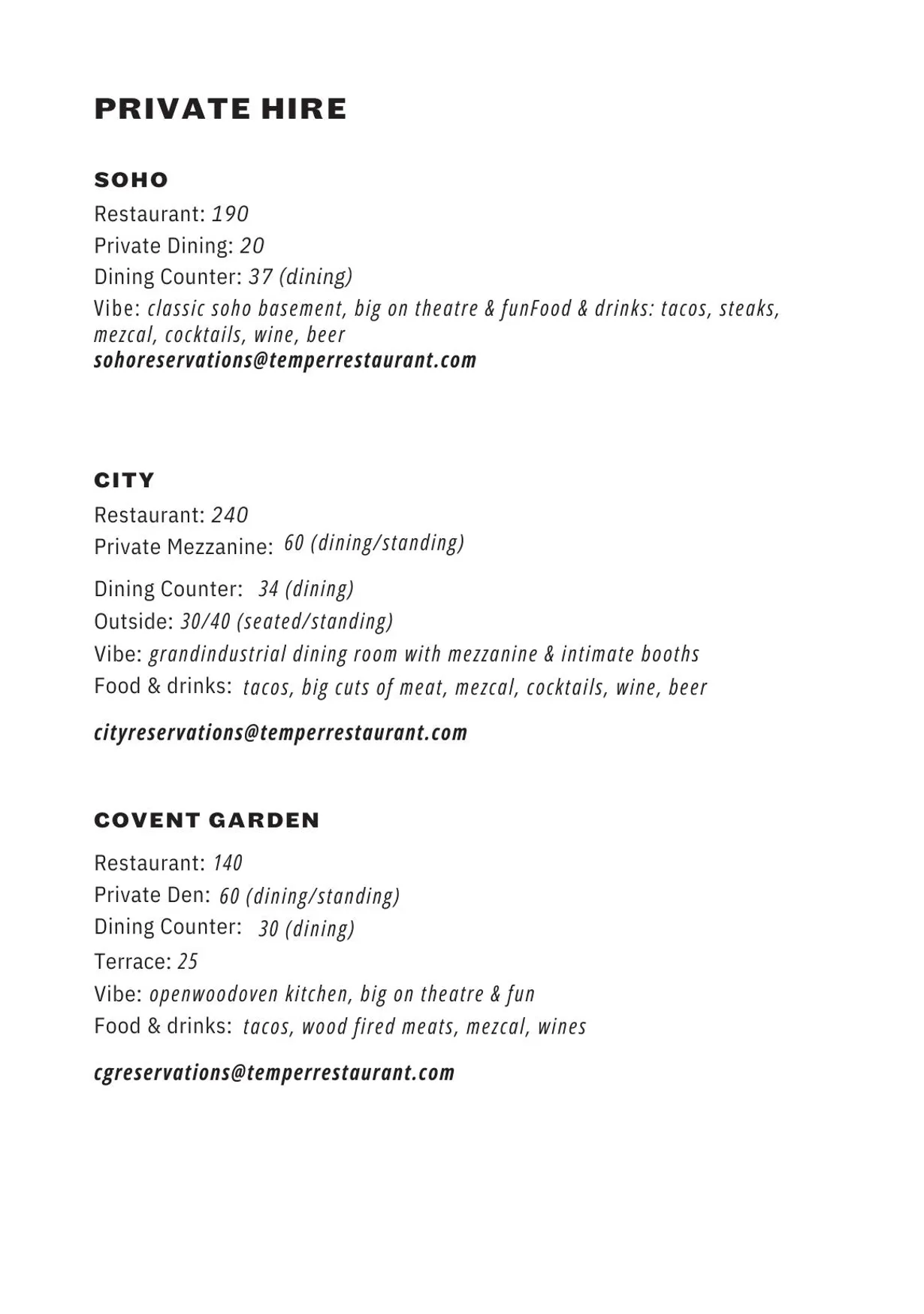 temper menu, page 14