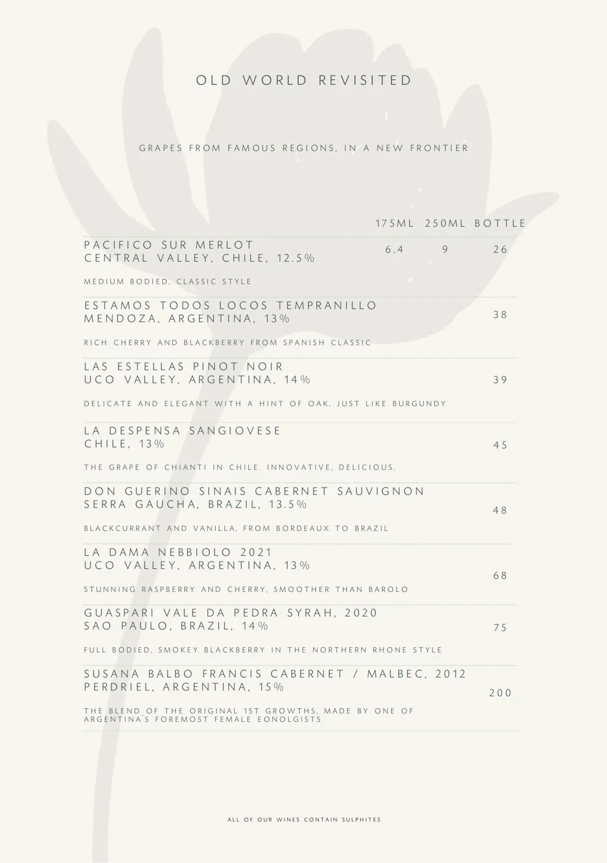 Jardim menu, page 3