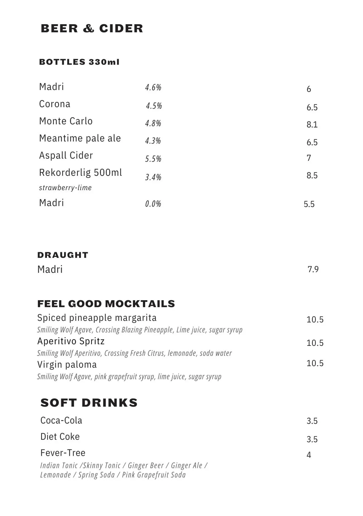 temper menu, page 8